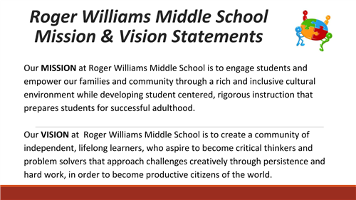 RWMS Mission and Vision  